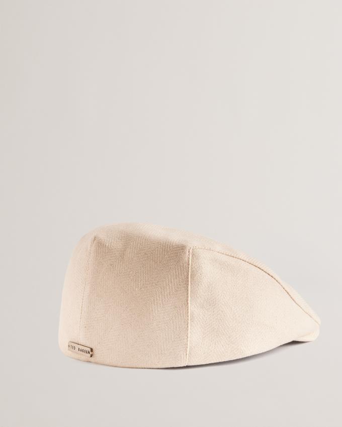 Casquette Ted Baker Herringbone Flat Blanche Homme | MVB-22129285